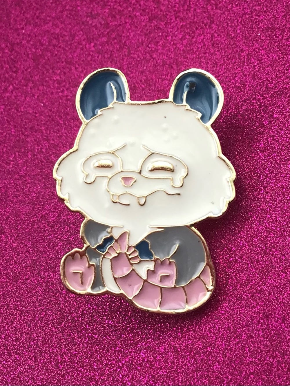 Sad Possum Enamel Pin